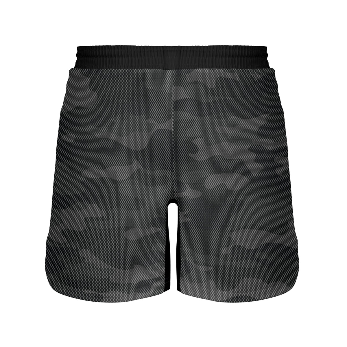 Carbon Camo BJJ Shorts - Pull-on fight shorts