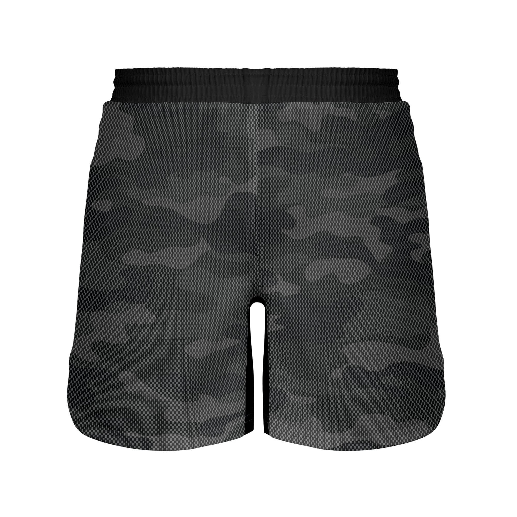 Carbon Camo BJJ Shorts - Pull-on fight shorts