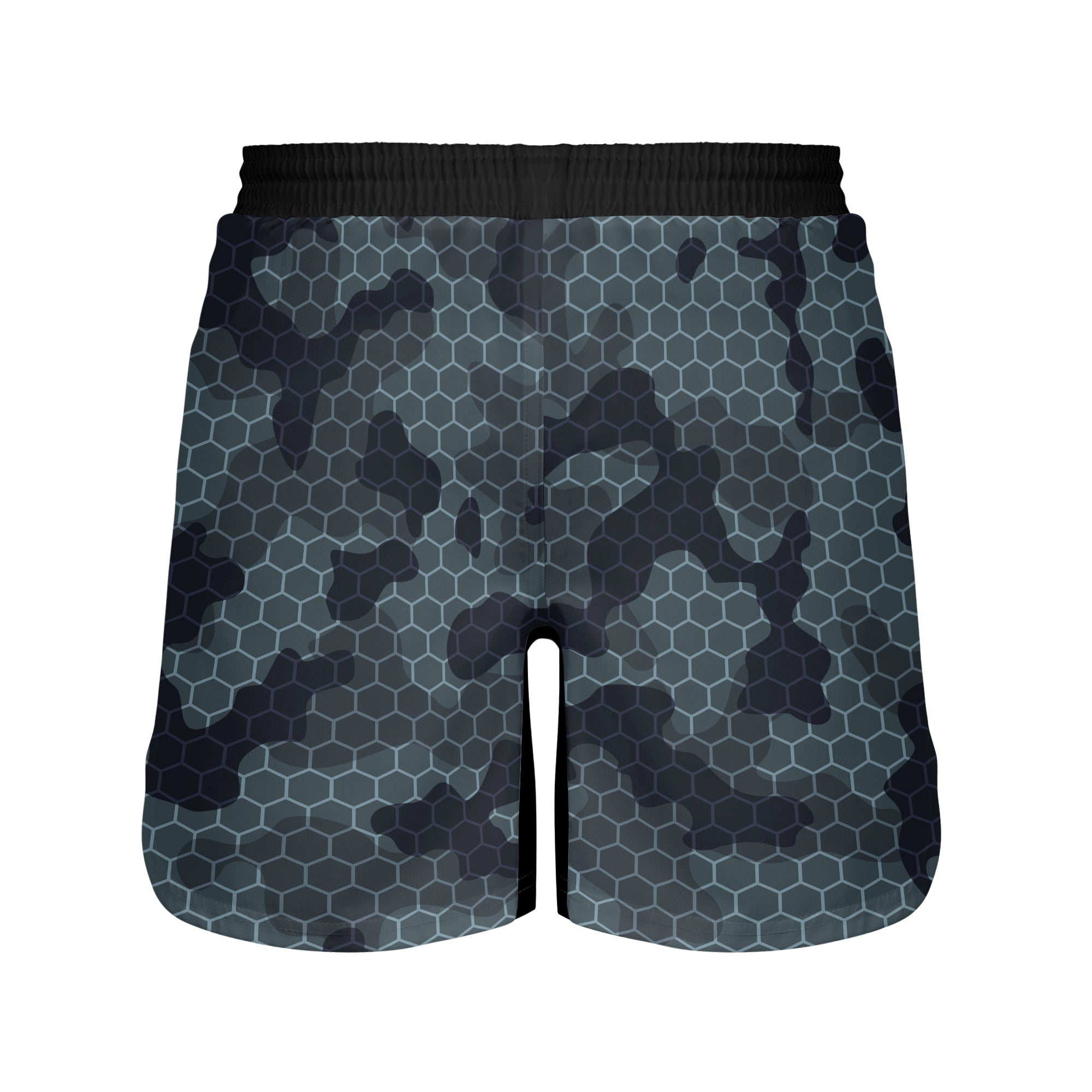 Geo Camo BJJ Shorts - Pull-on fight shorts