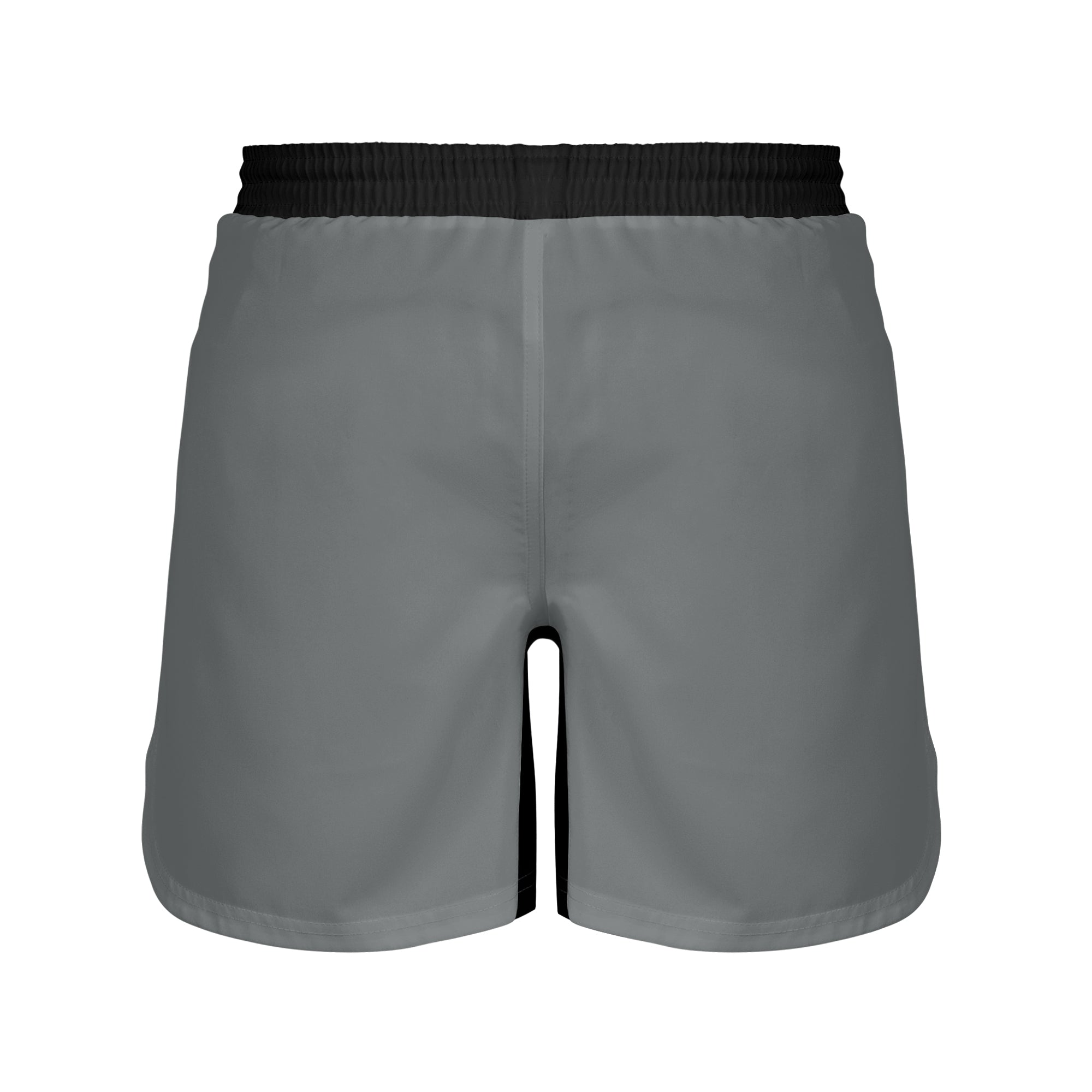 Grey BJJ Shorts - Pull-on fight shorts