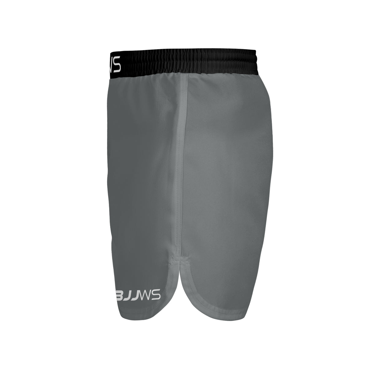 Grey BJJ Shorts - Pull-on fight shorts