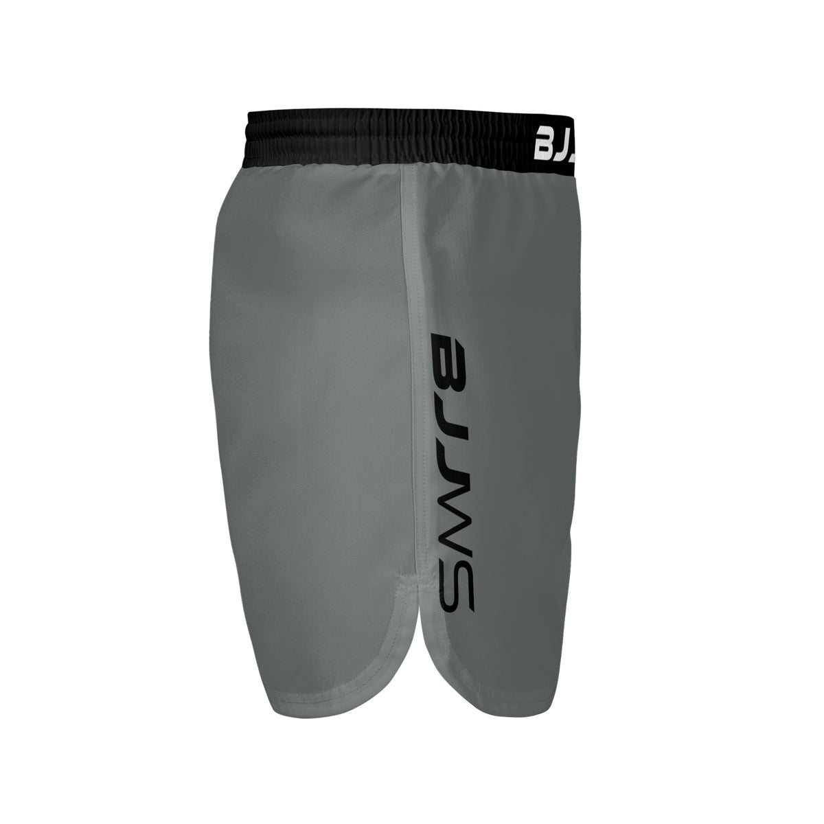 Grey BJJ Shorts - Pull-on fight shorts