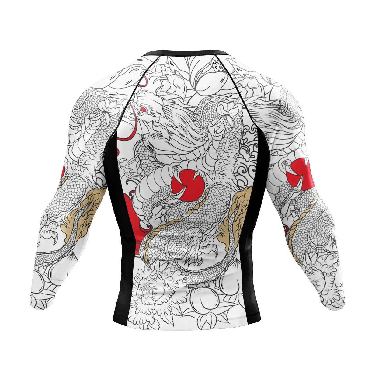 Dragon Tattoo Long Sleeve Rashguard - Back
