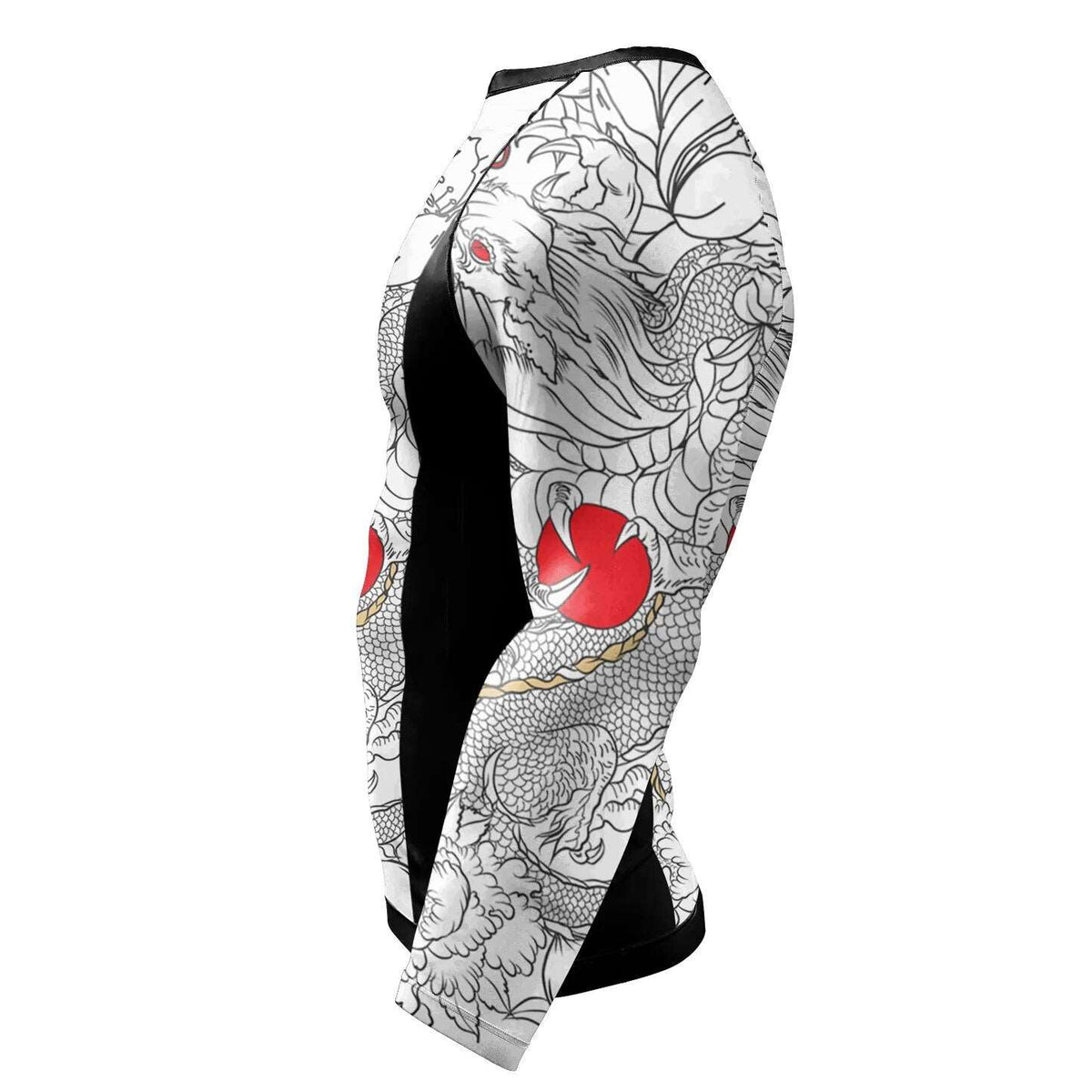 Dragon Tattoo Long Sleeve Rashguard - BJJ Wholesale