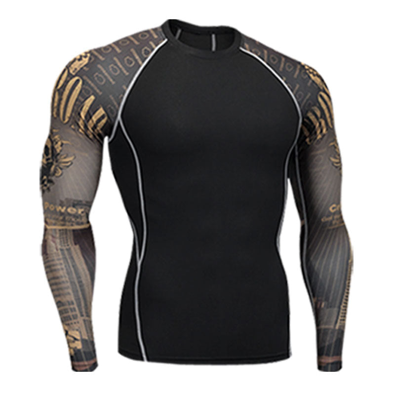 Golden Skull BJJ Rashguard - Long Sleeve